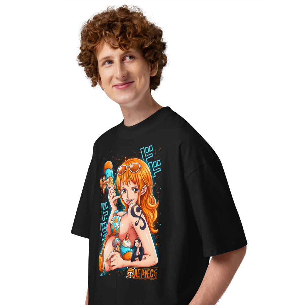 Oversize One Piece Nami Ice Cream Summer - Modelo masculino lateral