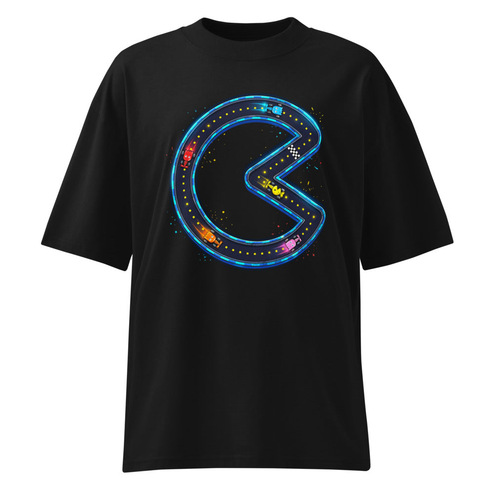 Oversize Pac-Man Ghost F1 Racers Neon Track - Frente fantasma