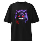 Oversize Pokemon Gengar Oni Kanji Red Seal - Frente fantasma