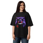 Oversize Pokemon Gengar Oni Kanji Red Seal - Modelo femenina