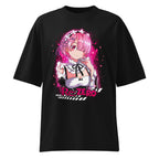 Oversize Re Zero Ram Pink Maid Splash - Frente fantasma