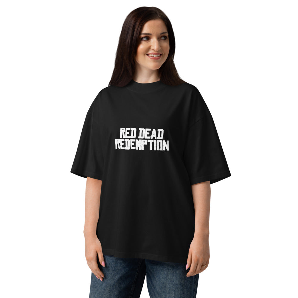 Oversize Red Dead Redemption Rockstar - Modelo femenina