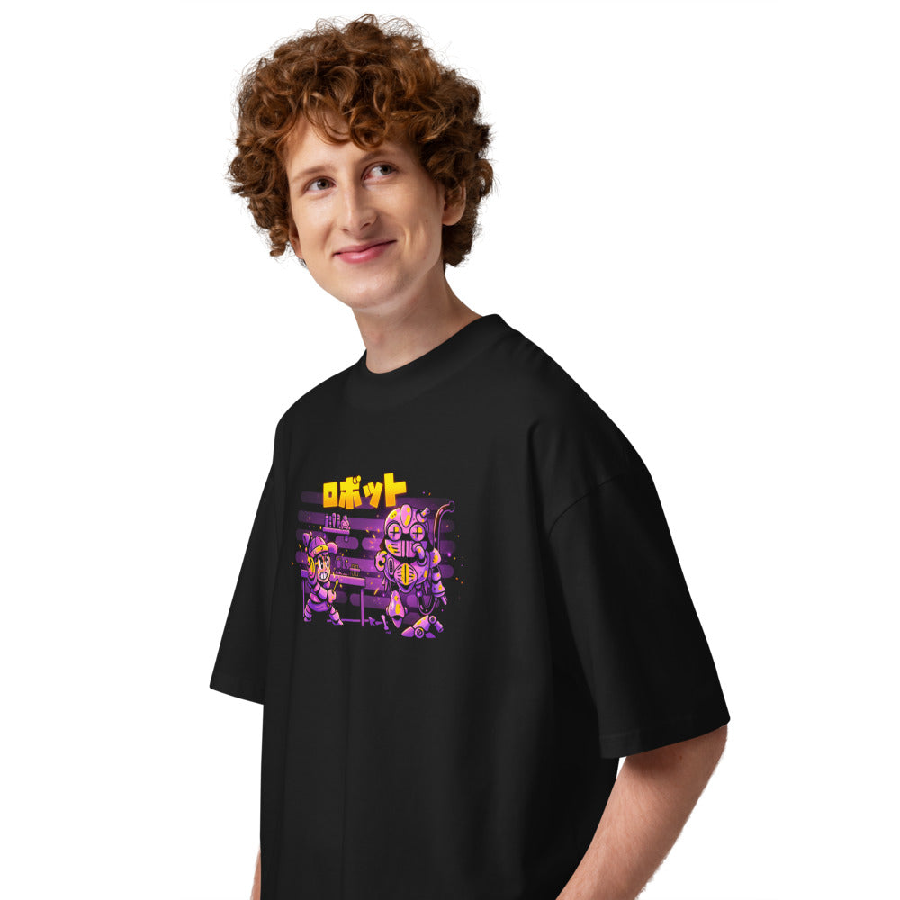 Oversize Robotto Katakana Girl Mechanic Giant Robot - Modelo masculino lateral