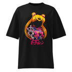 Oversize Sailor Moon Galaxy Face Peace Sign - Frente fantasma