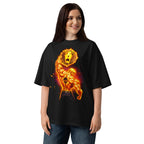 Oversize Seven Deadly Sins Escanor Flaming Lion Emblem - Modelo femenina