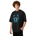 Oversize Sonic Giant Head Gold Rings Lightning - Modelo masculino