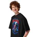 Oversize Spike Spiegel Cowboy Stardust Live On Mars Today - Modelo masculino lateral