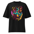 Oversize Teal Power Suit Arm Cannon Jump Kick - Frente fantasma