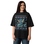 Oversize Vaporeon Navideño - Modelo femenina