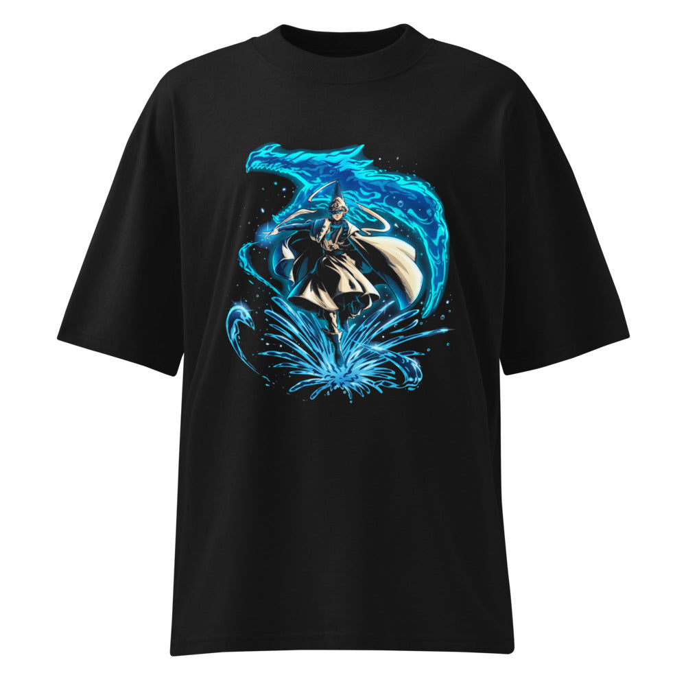 Oversize Water Wizard Blue Dragon Splash - Frente fantasma