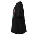 Oversize Zelda Hylian Shield Triforce Blue Brushstroke - Lateral fantasma