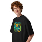 Oversize Zelda Link Hylian Beats Synth - Modelo masculino lateral