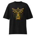 Oversize Zelda Link Silhouette Golden Hylian Crest - Frente fantasma