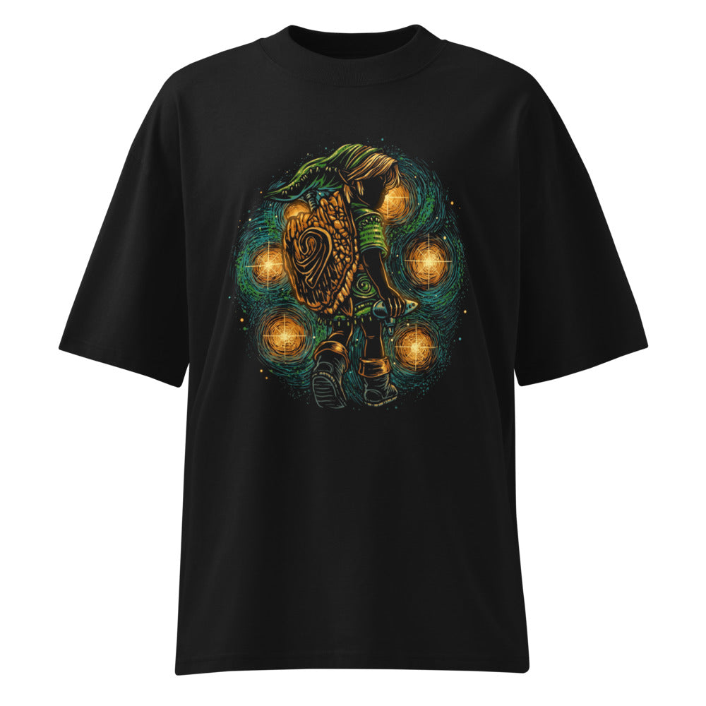 Oversize Zelda Link Starry Night Ocarina - Frente fantasma