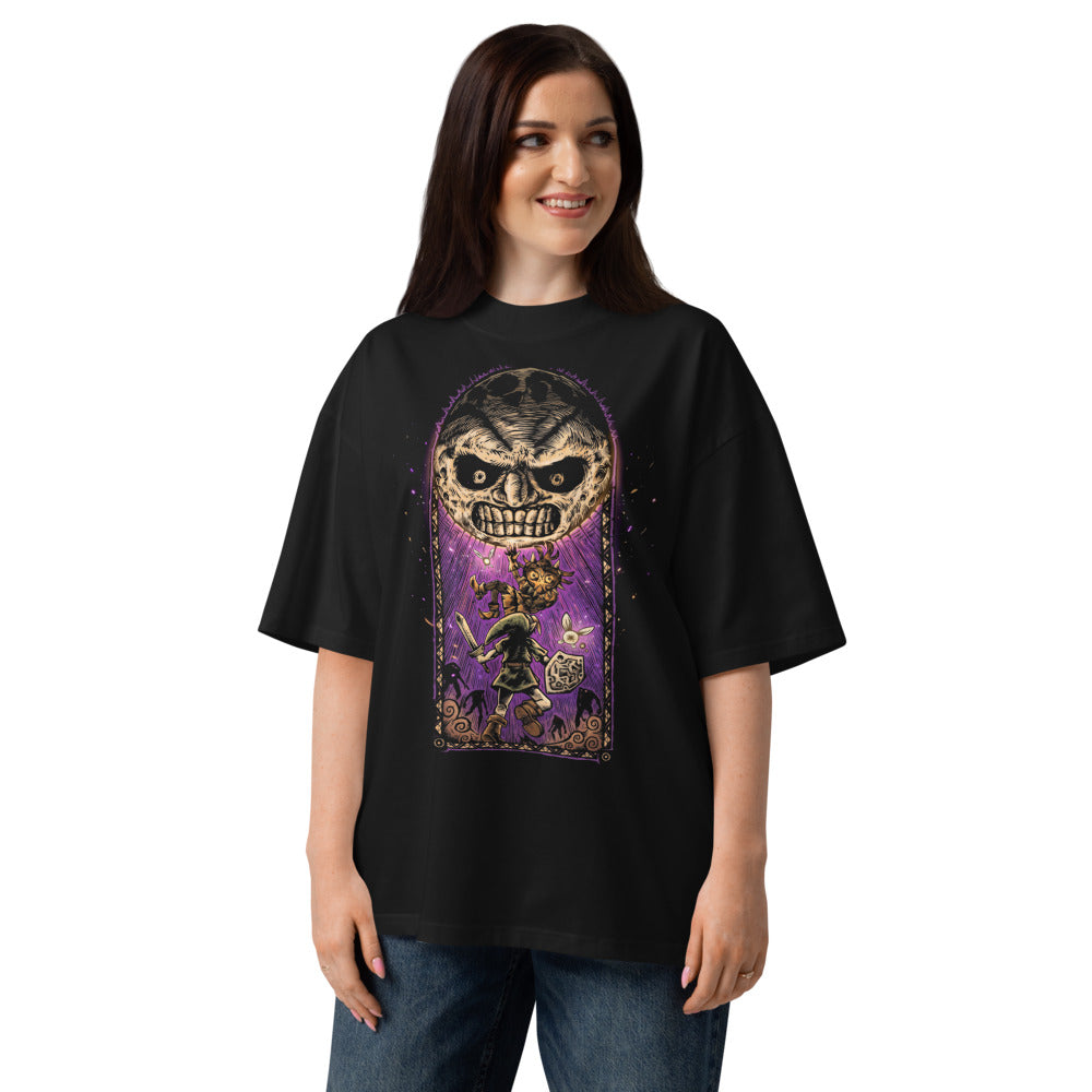 Oversize Zelda Majora's Mask Angry Moon Link - Modelo femenina