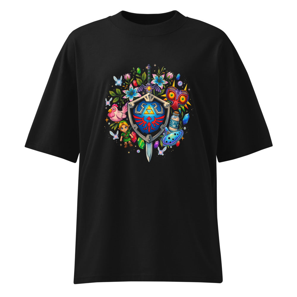 Oversize Zelda Tattoo Flash Majoras Mask Rupees - Frente fantasma