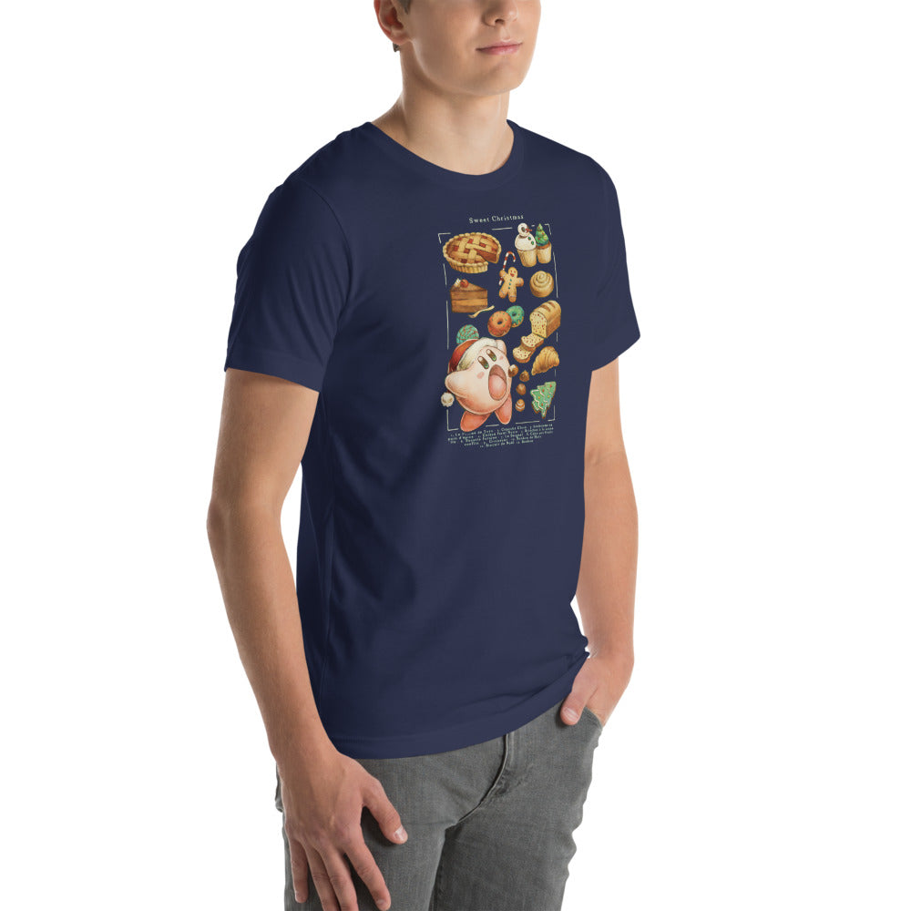 Playera Dulce Navidad - Modelo masculino lateral
