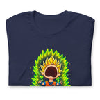Playera Goku Super Saiyan Peanuts Scream Green Aura - Doblado