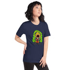 Playera Goku Super Saiyan Peanuts Scream Green Aura - Modelo femenina