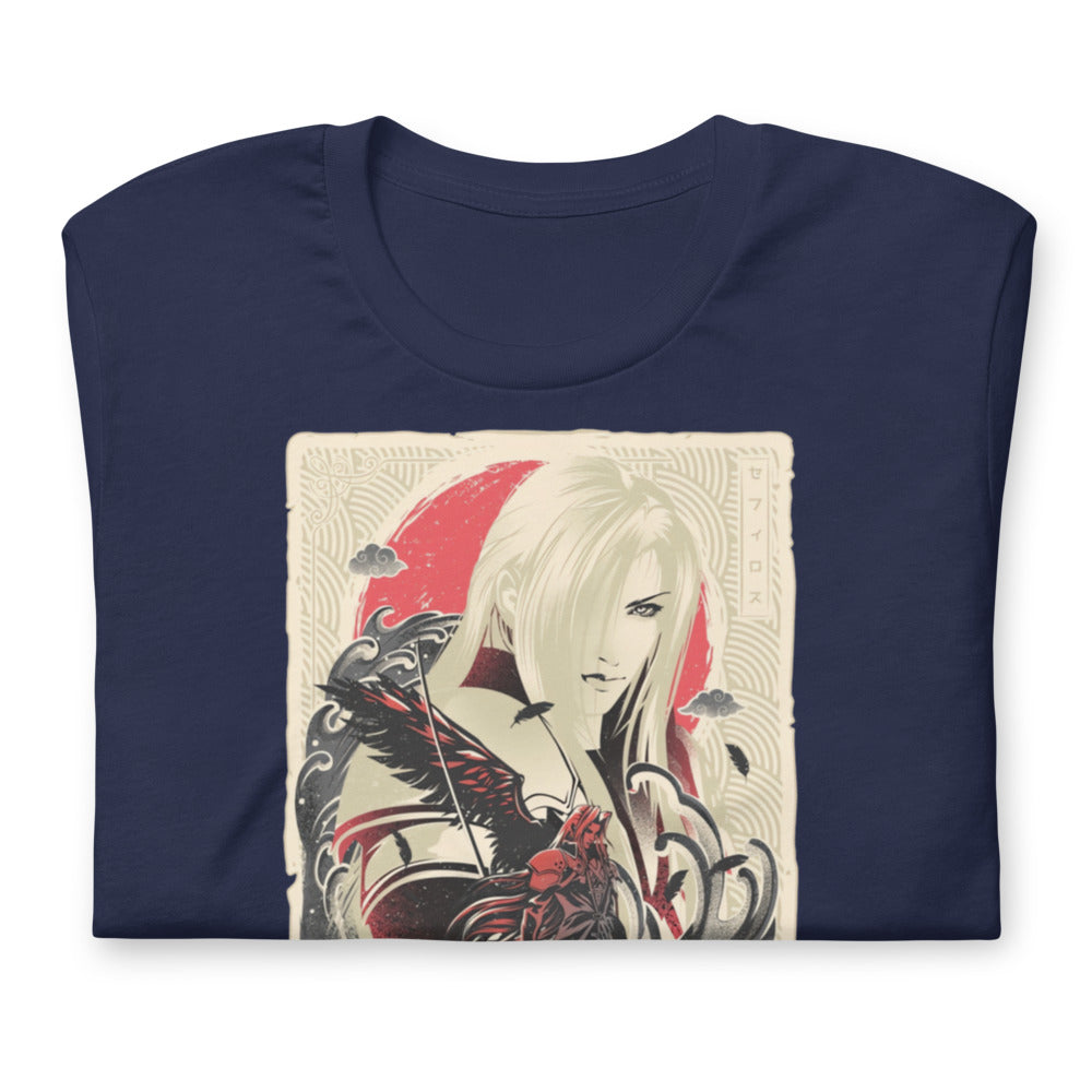 Playera Great Wave Sephiroth Final Fantasy - Doblado