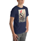 Playera Great Wave Sephiroth Final Fantasy - Modelo masculino lateral