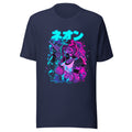 Playera Neon Gas Mask Girl Cyberpunk Armor - Frente grande