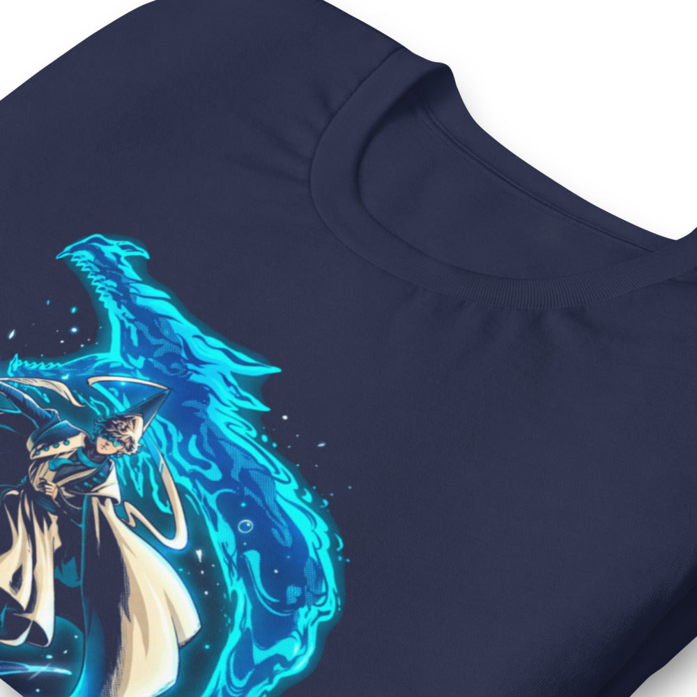Playera Water Wizard Blue Dragon Splash - Doblado zoom
