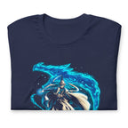Playera Water Wizard Blue Dragon Splash - Doblado