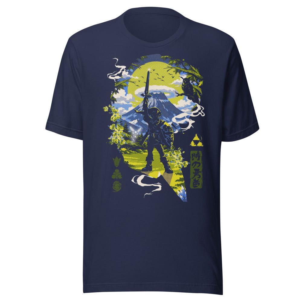 Playera Zelda Link Mountain Japanese The Legend Of Zelda - Frente grande