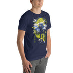 Playera Zelda Link Mountain Japanese The Legend Of Zelda - Modelo masculino lateral