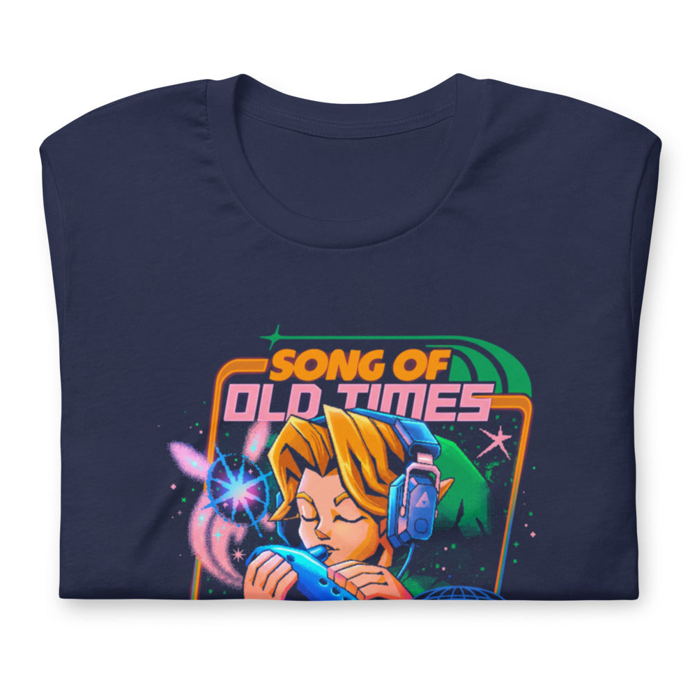 Playera Zelda Link Song Of Old Times - Doblado