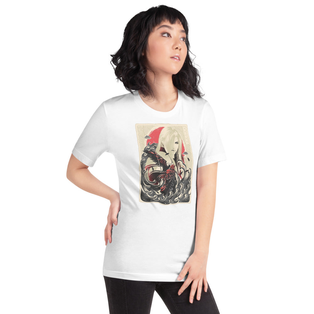 Playera Great Wave Sephiroth Final Fantasy - Modelo femenina