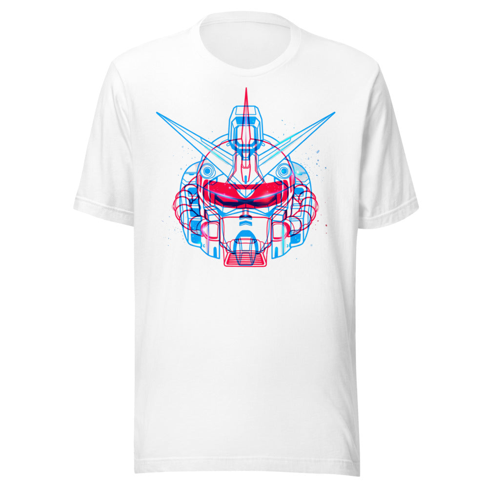 Playera Gundam Red Blue Double Exposure - Frente grande