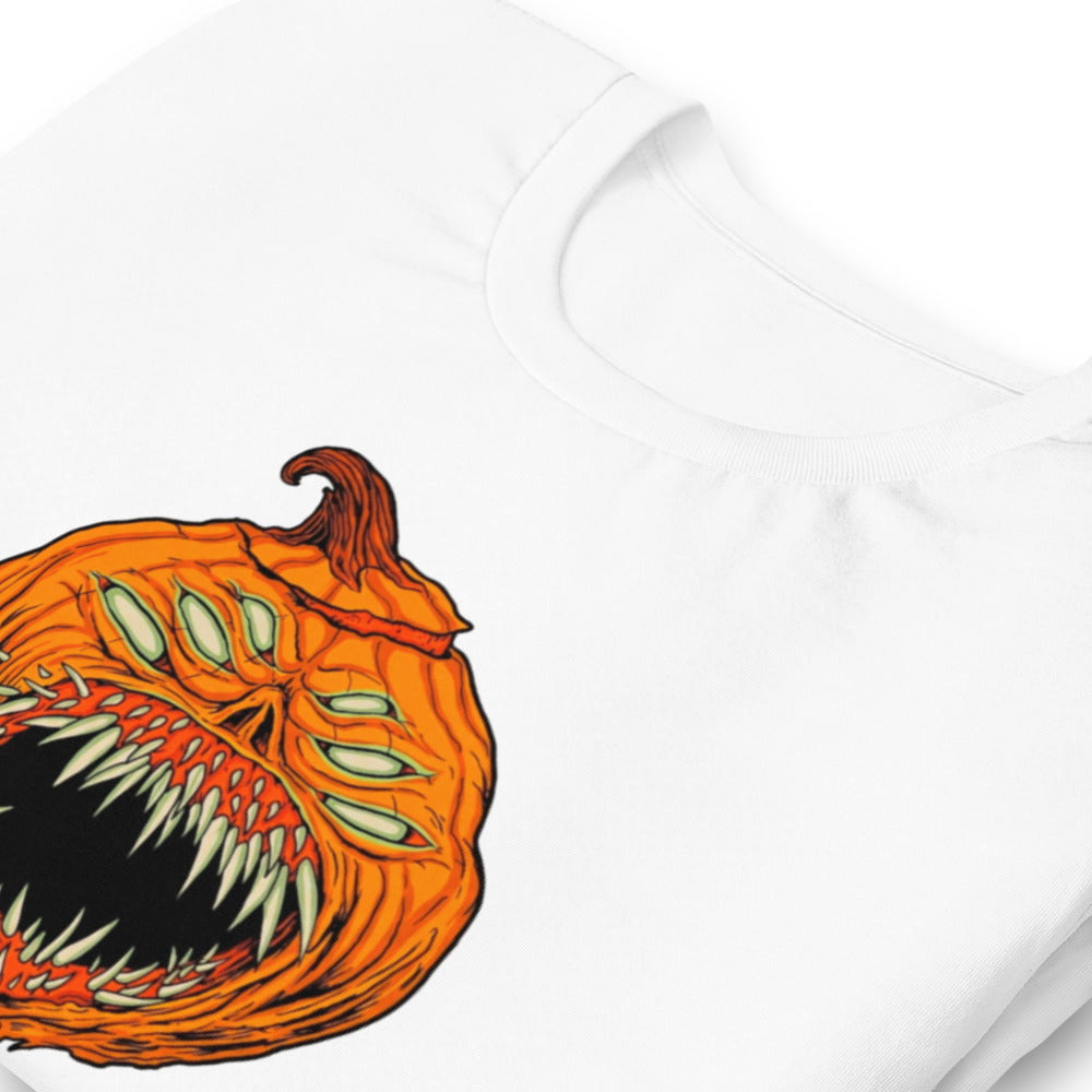 Playera Halloween Pumpkin Monster Four Eyes - Doblado zoom
