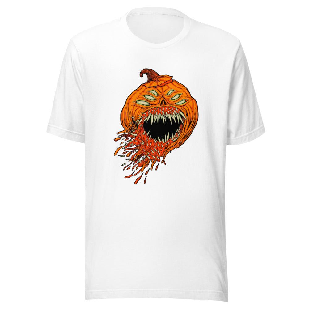 Playera Halloween Pumpkin Monster Four Eyes - Frente grande
