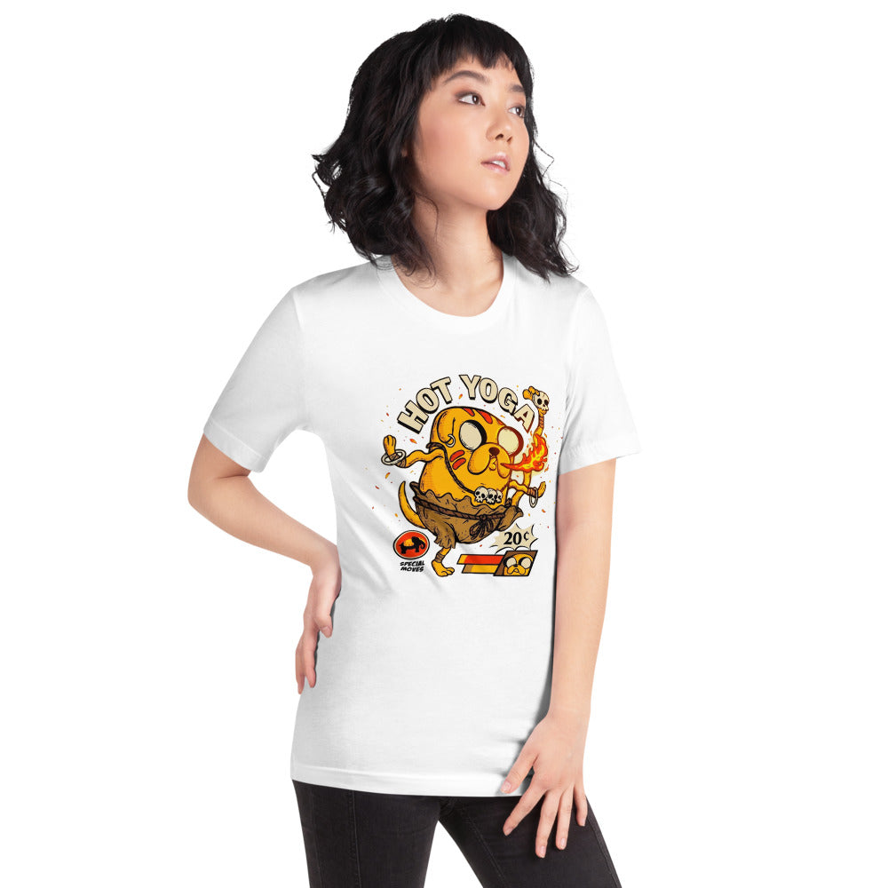 Playera Jake Adventure Time Hot Yoga Dhalsim - Modelo femenina