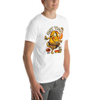Playera Jake Adventure Time Hot Yoga Dhalsim - Modelo masculino lateral