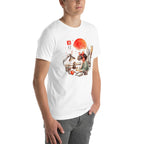 Playera Kiki Quiet Melody Lofi Headphones Jiji - Modelo masculino lateral
