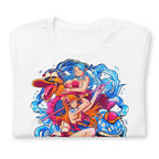 Playera One Piece Nami Vivi Water Splash - Doblado