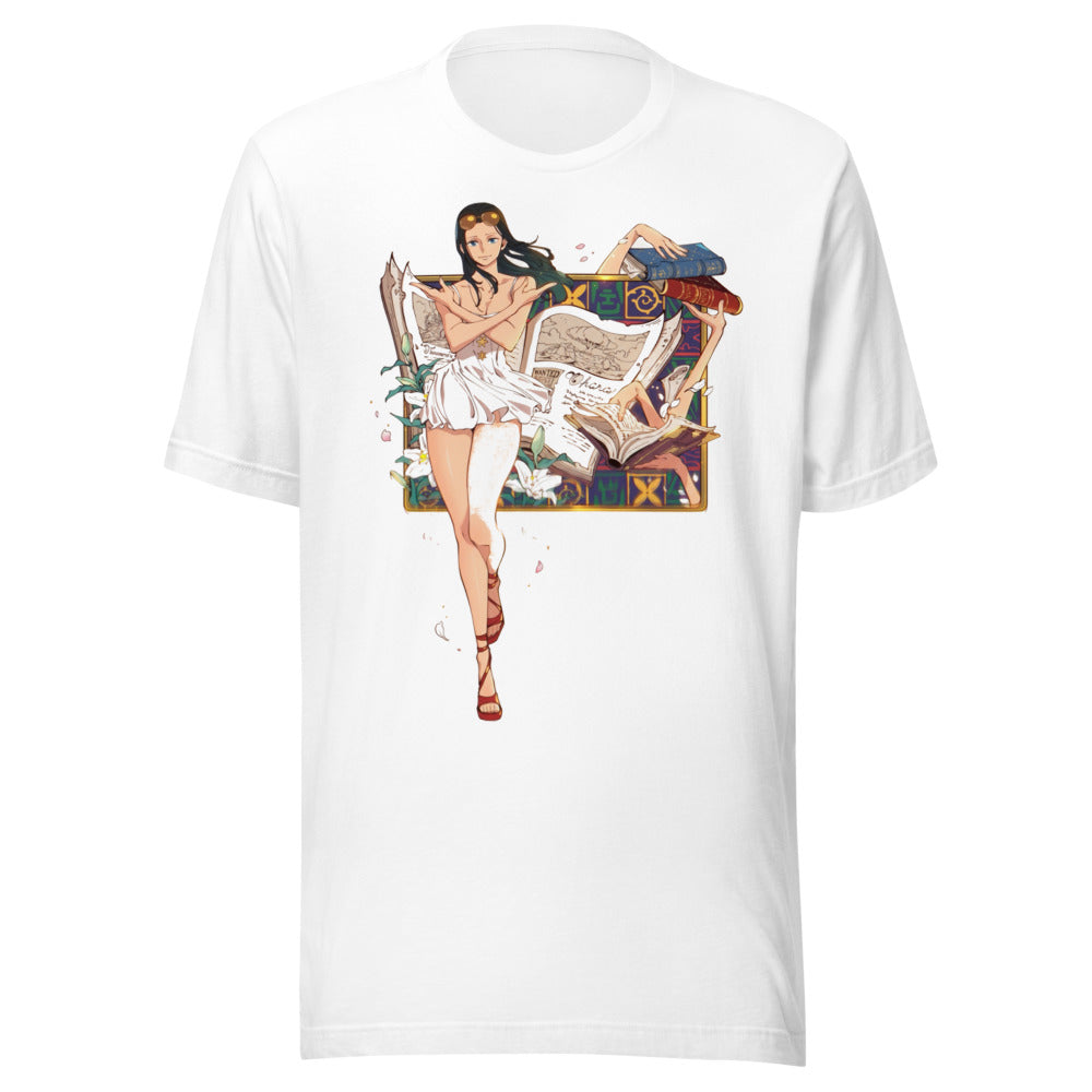 Playera One Piece Nico Robin Ohara Books - Frente grande