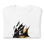 Playera The Pirate Boy Skull Flag Ship - Doblado