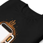 Playera 1 Up Pixel Coffee Mug Amber Glow - Doblado zoom