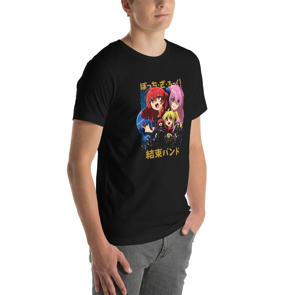 Playera Bocchi The Rock Kessoku Band Starry Stage - Modelo masculino lateral