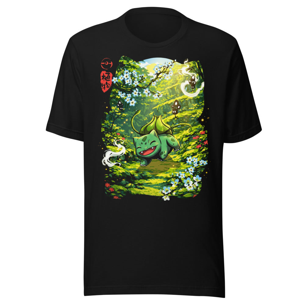 Playera Bulbasaur Sunlit Blossom Forest - Frente grande