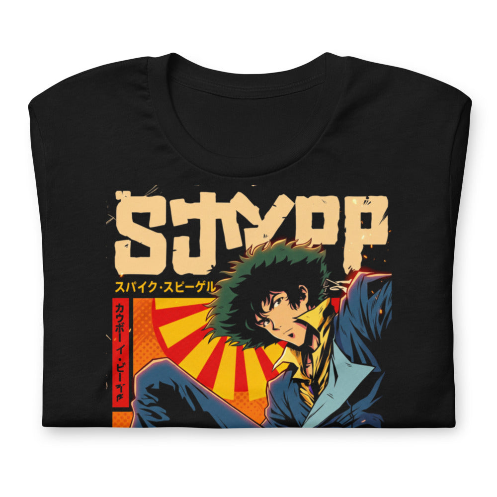 Playera Cowboy Bebop Spike Spiegel Katakana Blues - Doblado