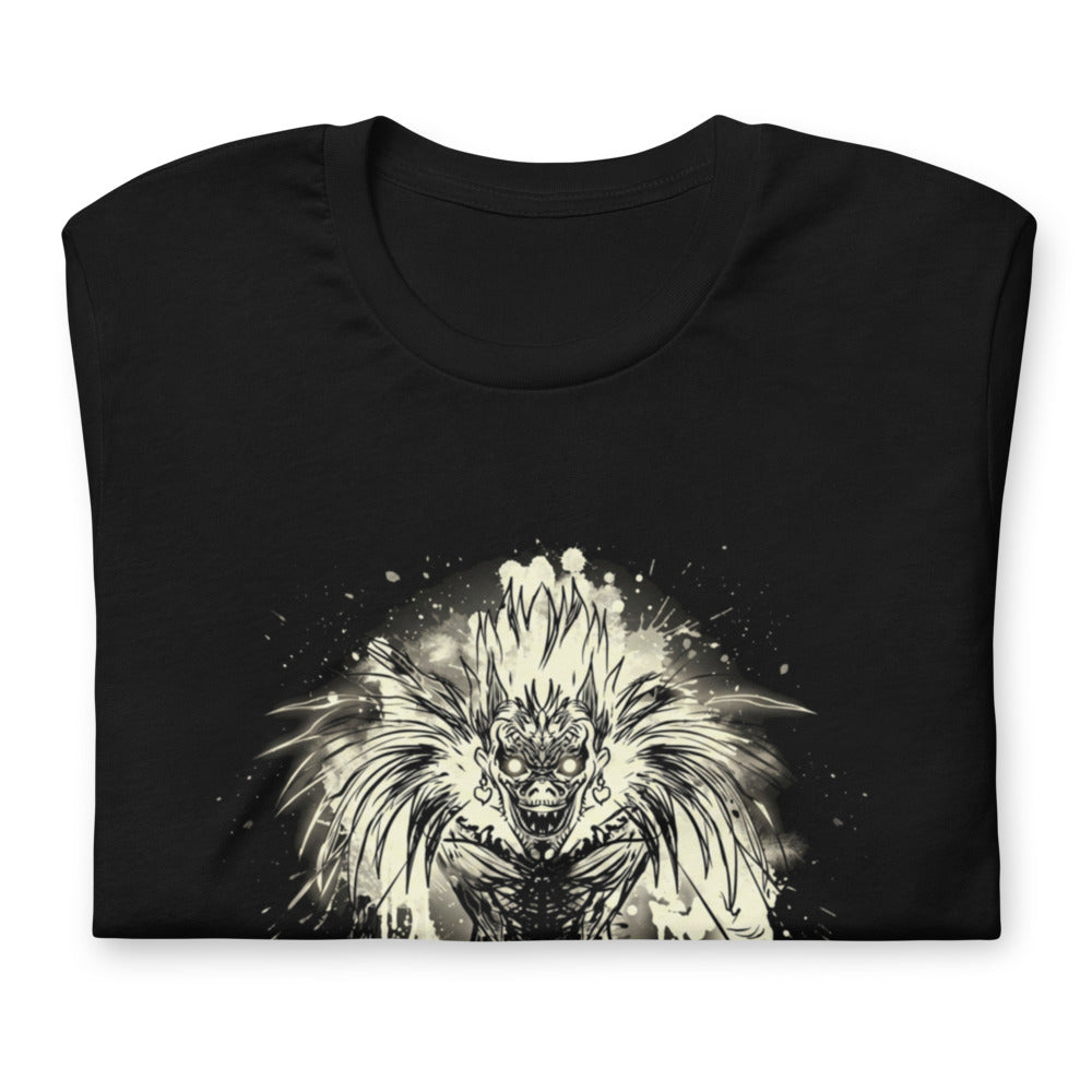 Playera Death Note Ryuk Ink Splatter Shinigami - Doblado