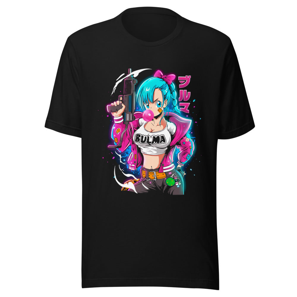 Playera Dragon Ball Bulma Neon Bubble Gum Jacket - Frente grande