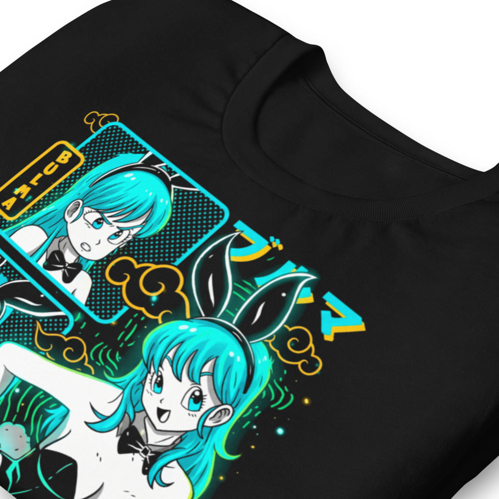 Playera Dragon Ball Bulma Neon Panels Dragon Radar - Doblado zoom