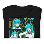 Playera Dragon Ball Bulma Neon Panels Dragon Radar - Doblado