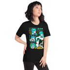 Playera Dragon Ball Bulma Neon Panels Dragon Radar - Modelo femenina